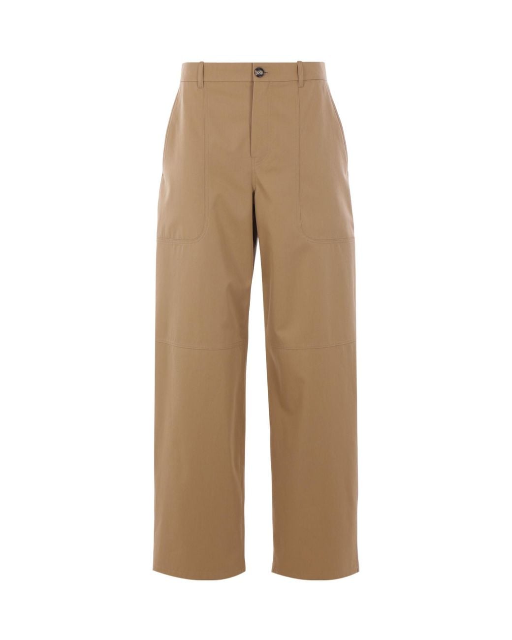Loewe Natural Wide Leg Cargo Trousers for men