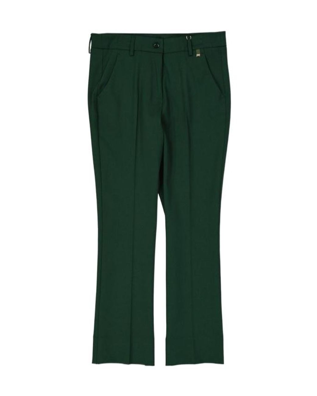 Herno Green Casual Pants With Belt Loops