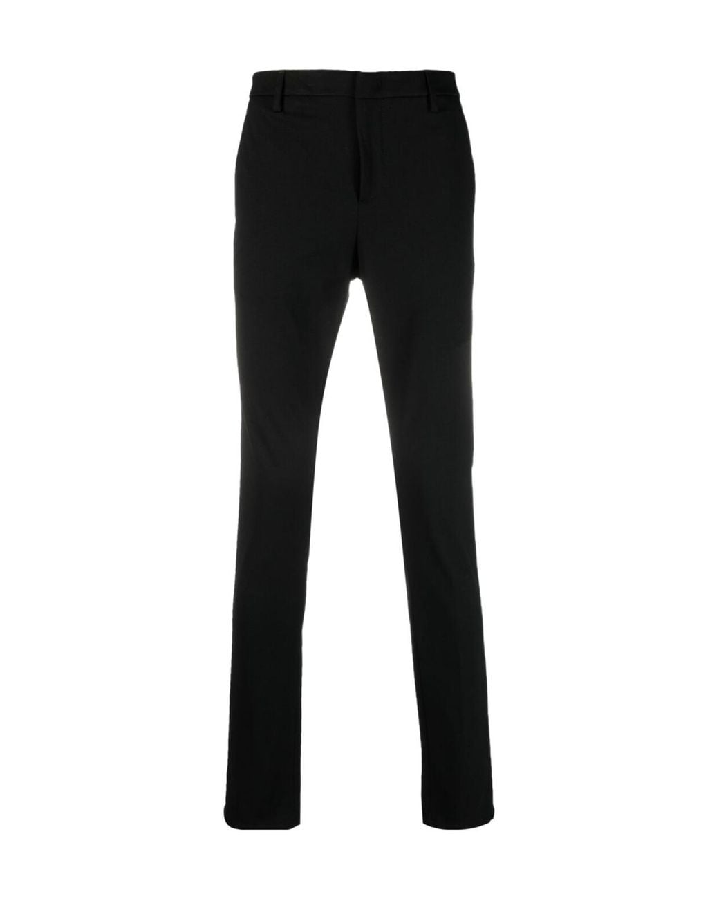 Dondup Black Belt Loops Slacks for men