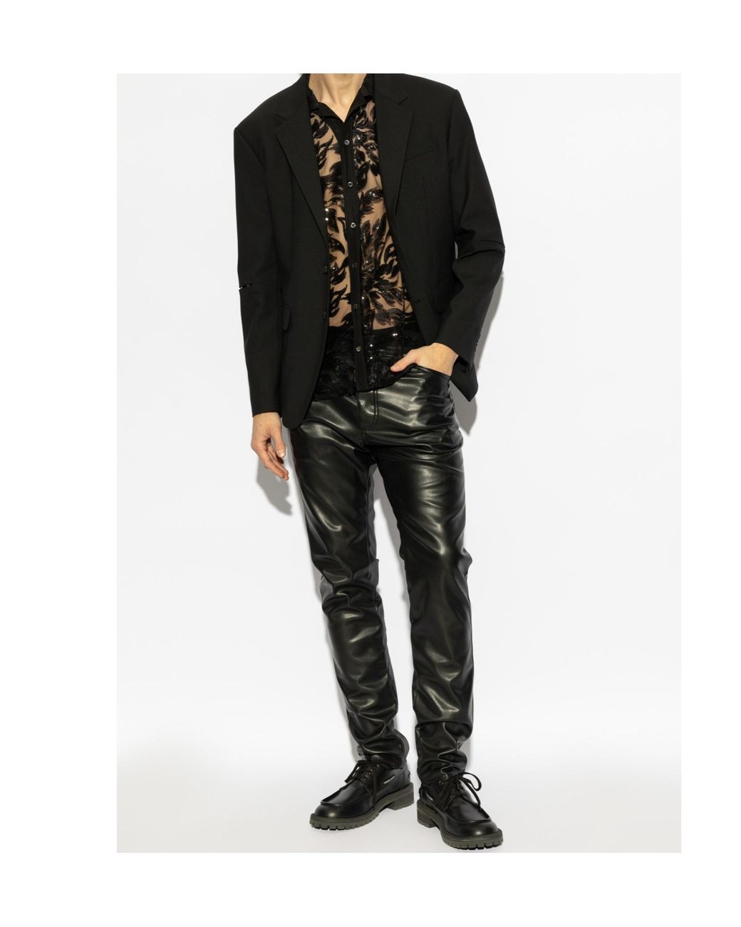 DSquared² Black Single-Breasted Blazer for men