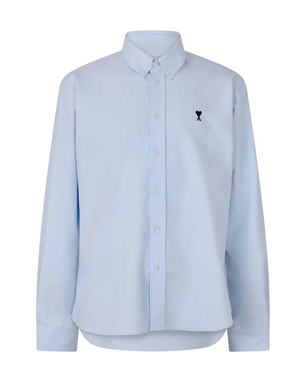 AMI Blue Lapel Long-Sleeve Shirt for men