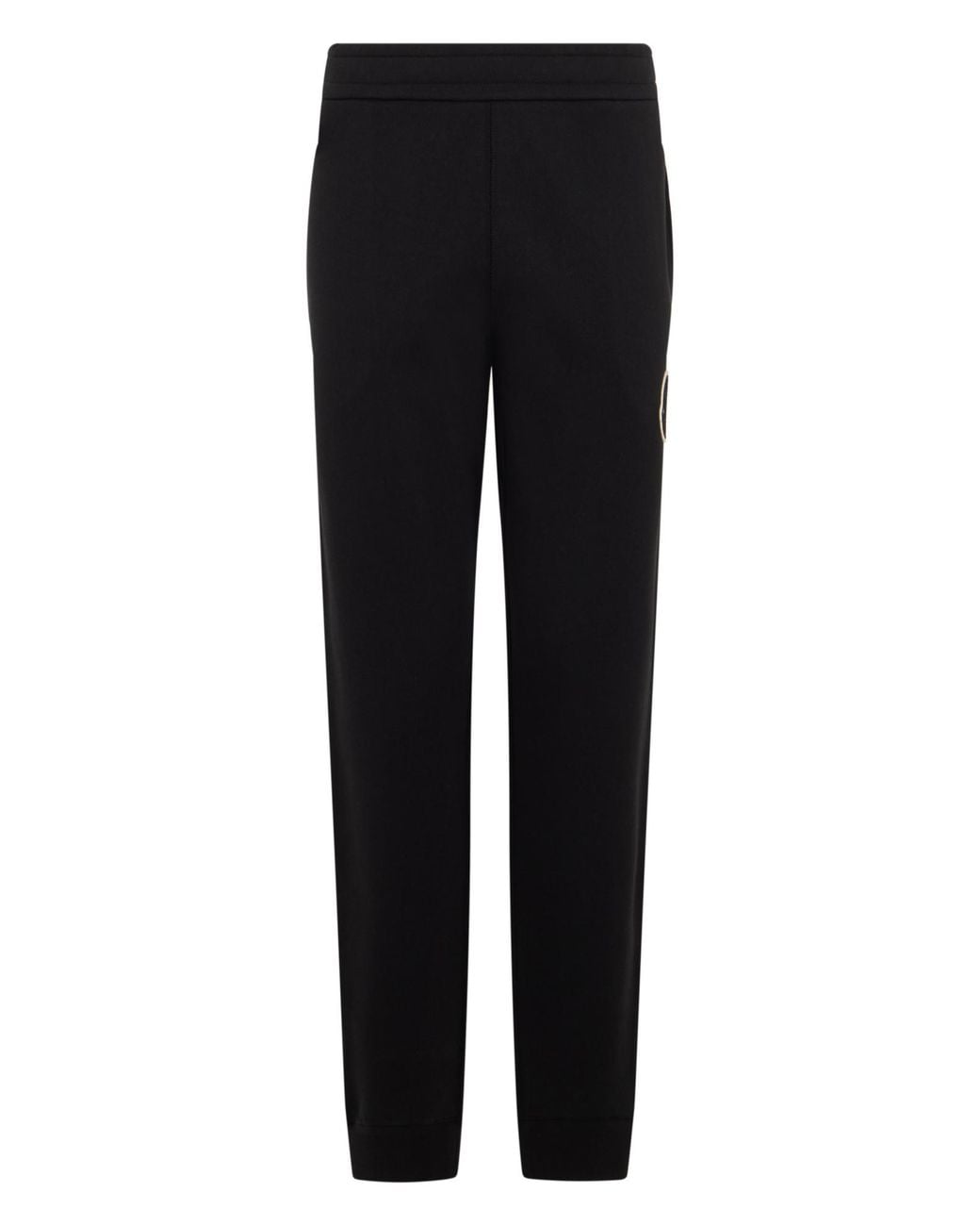 Moncler Black Logo Patch Drawstring Sweatpants for men