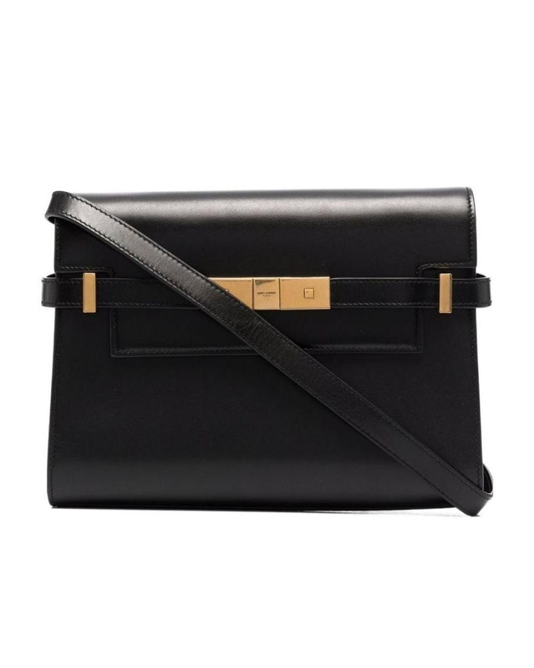Saint Laurent Black Manhattan Small Shoulder Bag