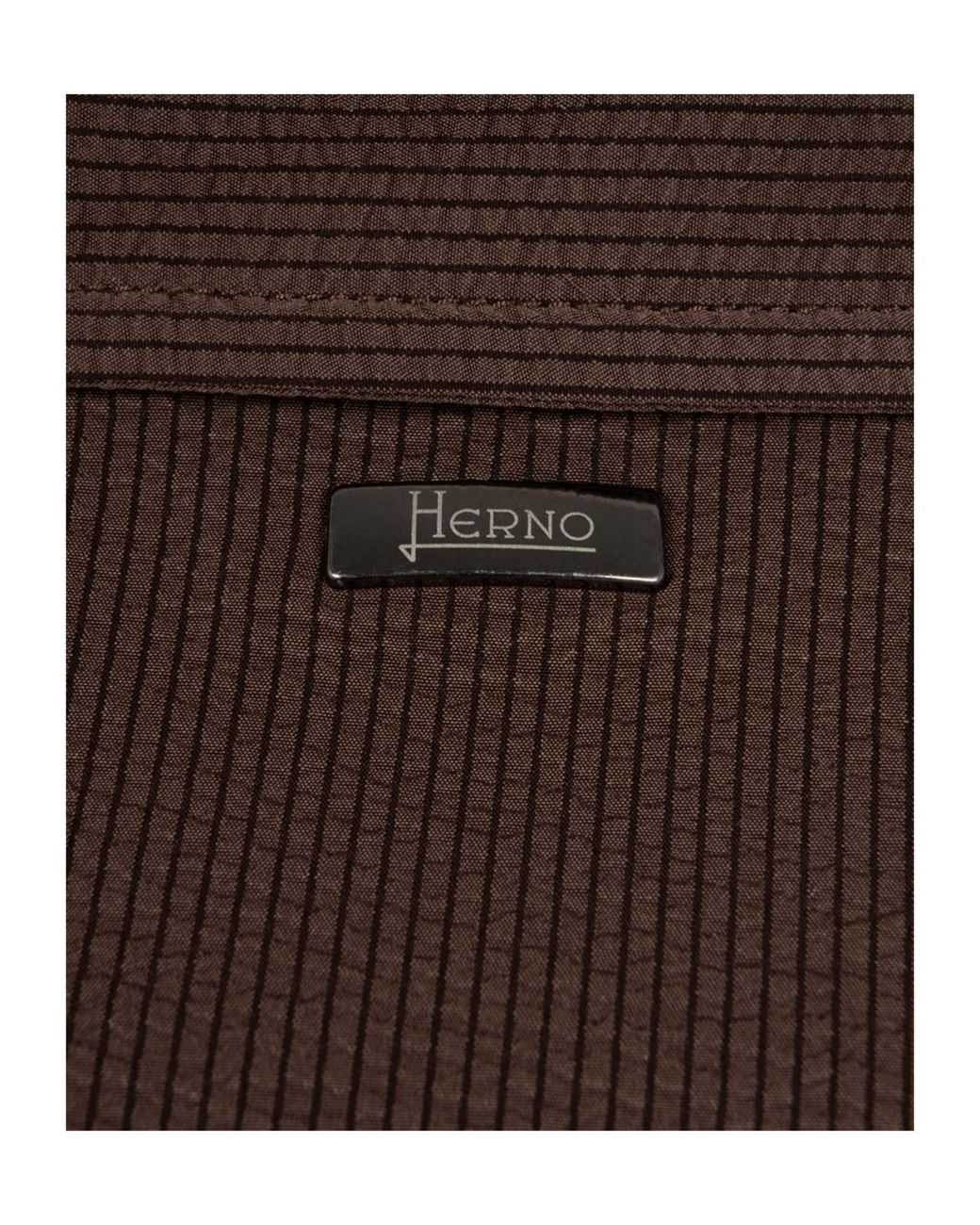 Herno Brown Seer-Crease Shirt for men