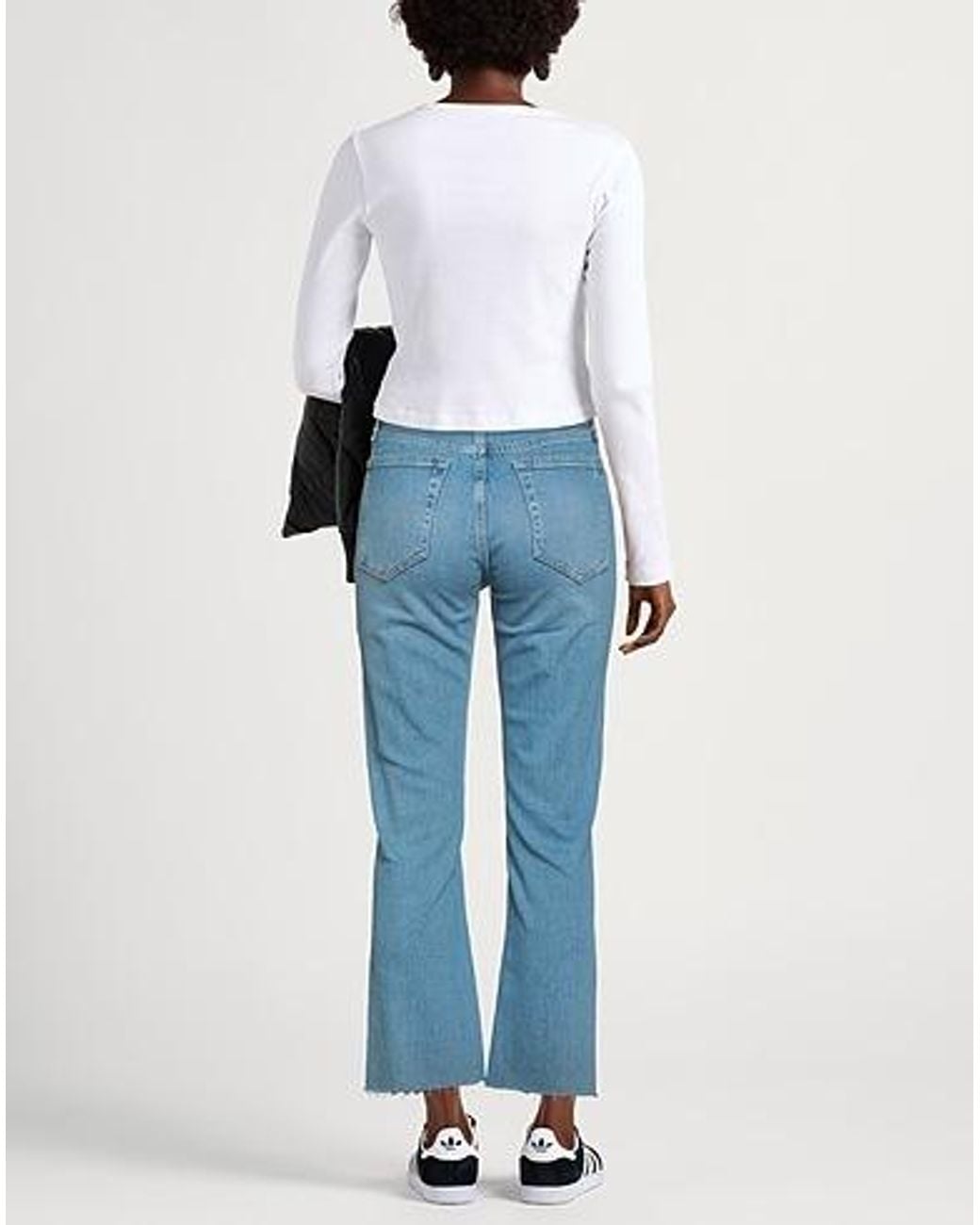 Rag & Bone Blue Light-Colored Denim Straight-Leg Pants