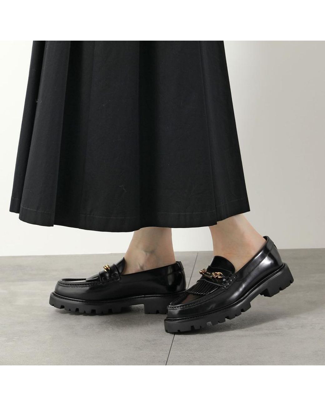 Céline Black Tassel Chain Love Shoes