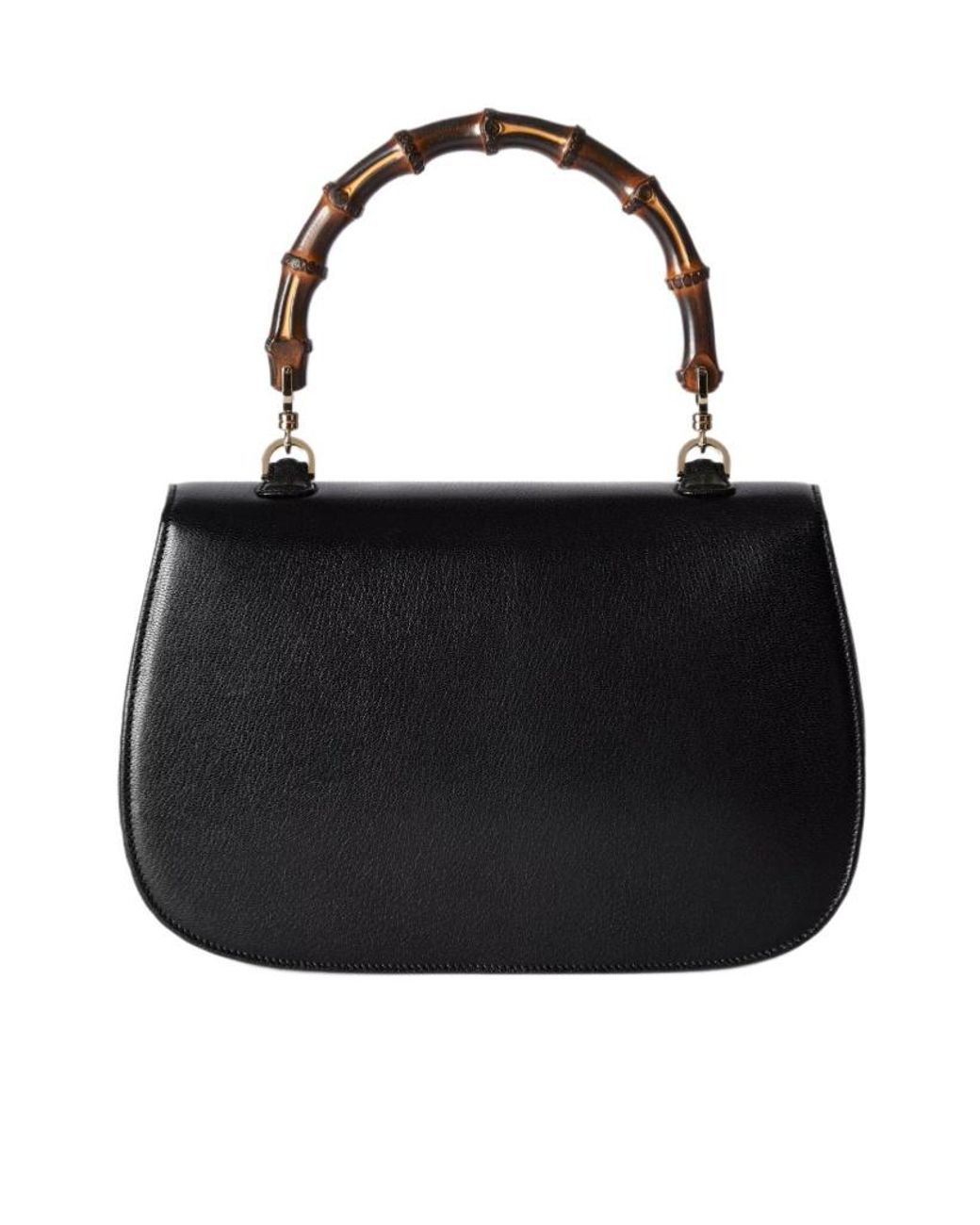 Gucci Black Bamboo 1947 Medium Bag