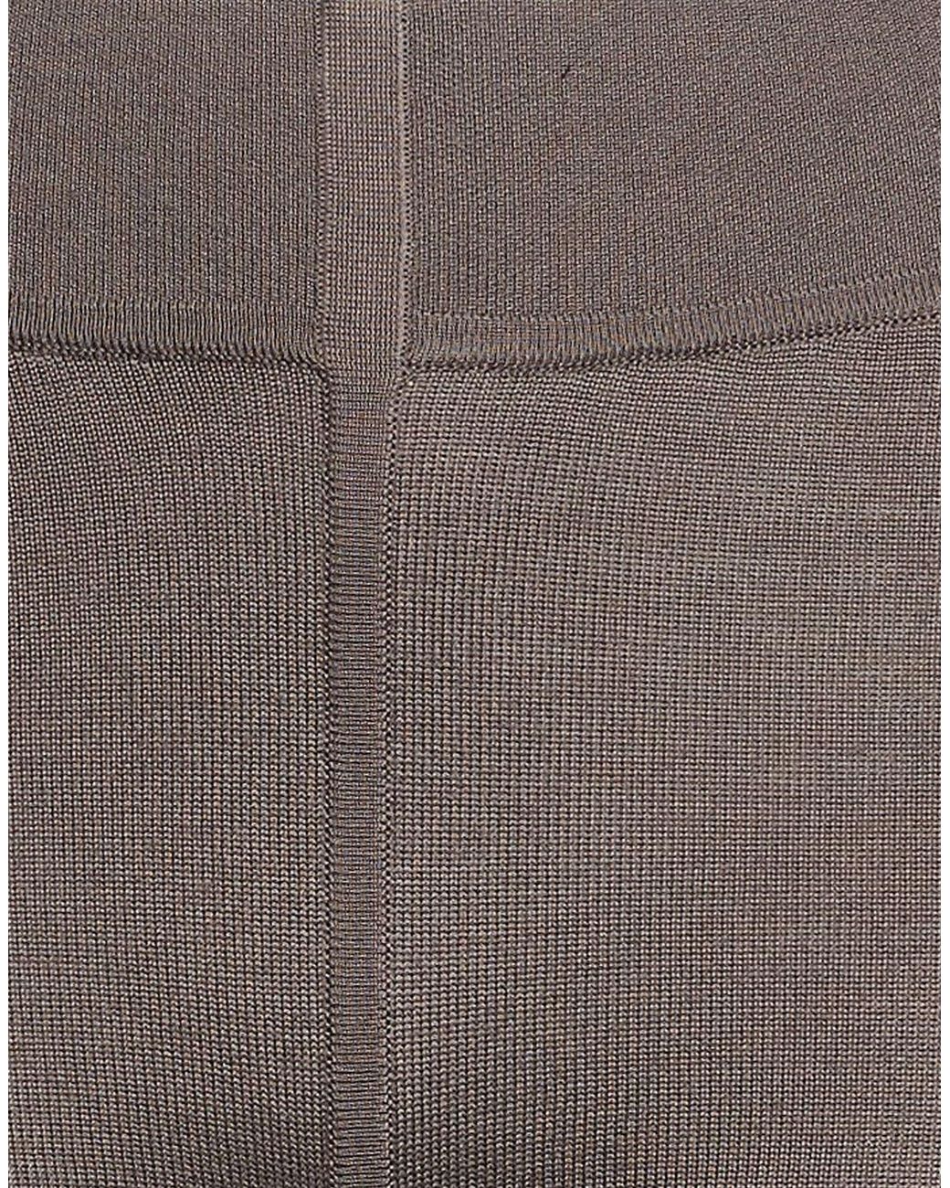 Rick Owens Gray Plain Colour Leggings