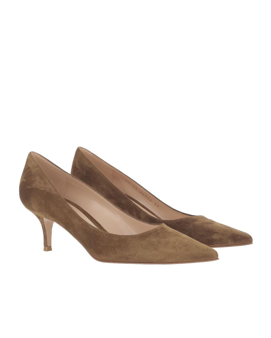 Gianvito Rossi Brown Slip-On Pumps