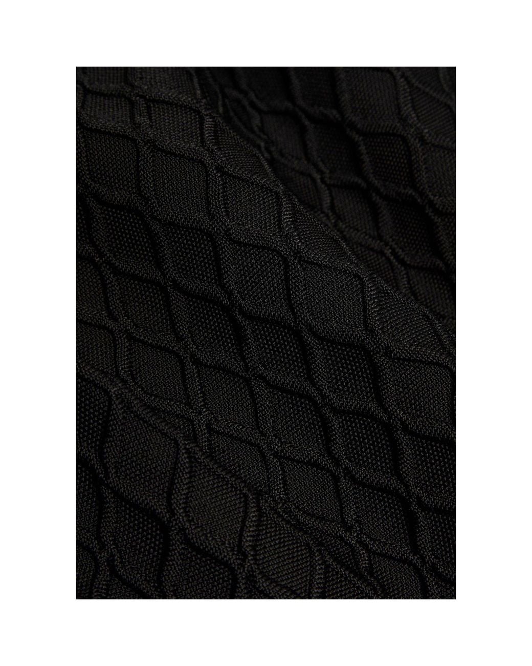 Balmain Black Diamond Knitted Dress