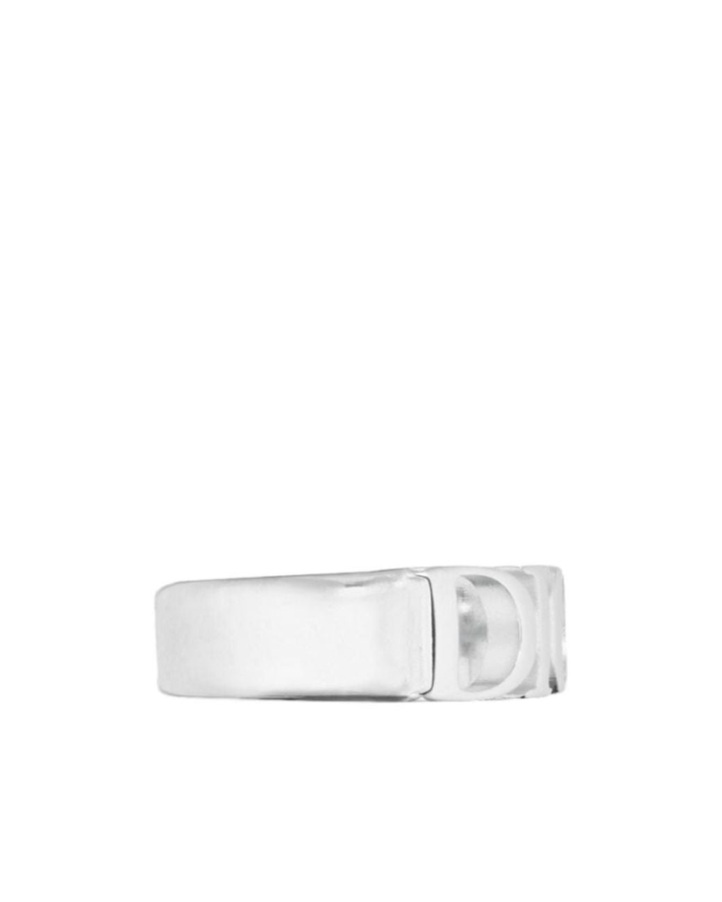 Dior White Letters Ring for men