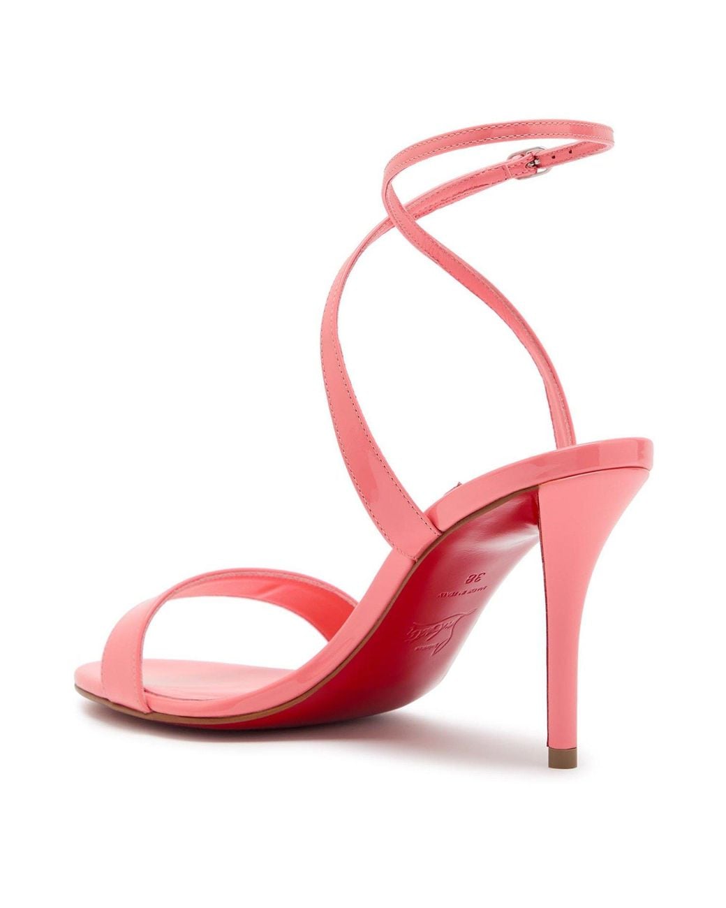 Christian Louboutin Pink Patent Leather Sandals