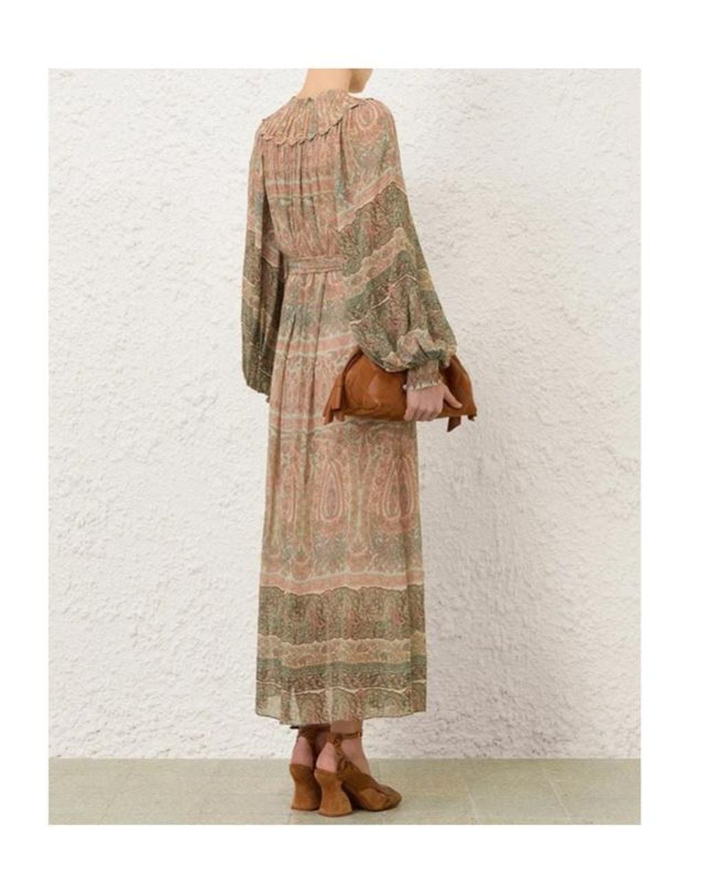 Zimmermann Natural Momentum Rouleau Billow Gown