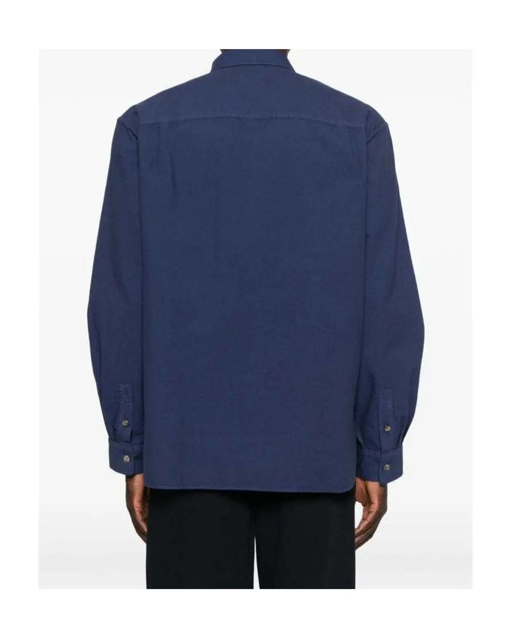 A.P.C. Blue Long Sleeve Shirt for men