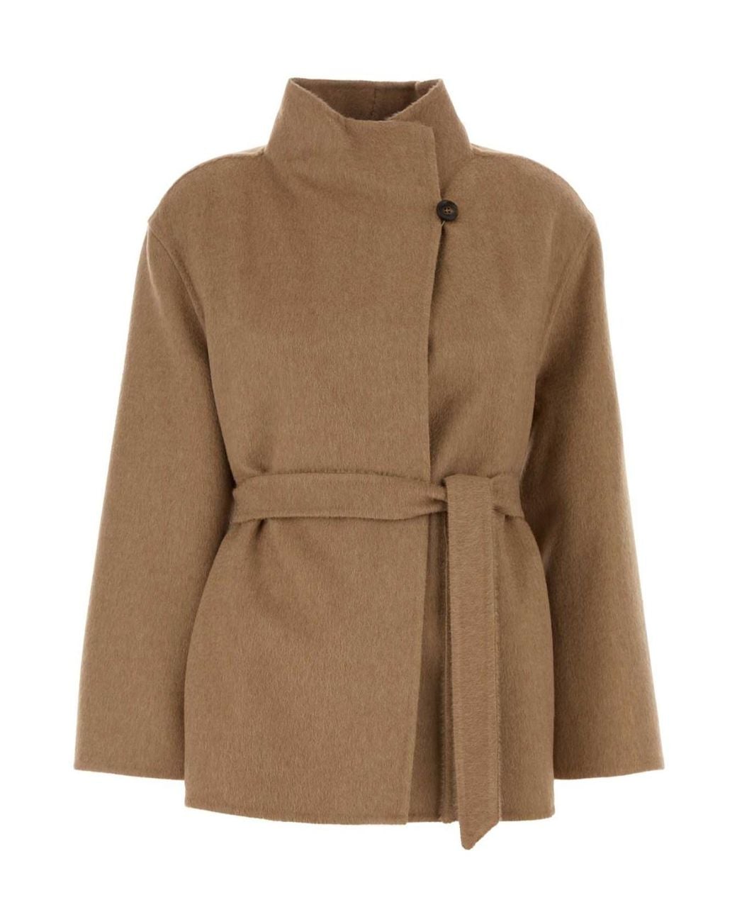Max Mara Brown Long-Sleeved Coat