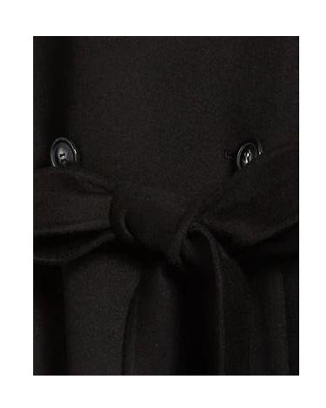 Sportmax Black Plain Colour Coats