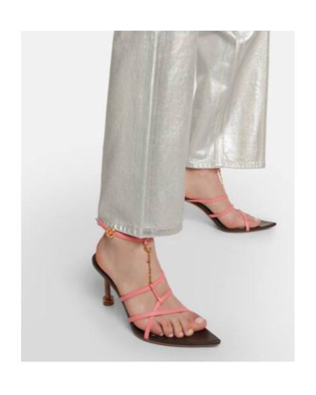 Jacquemus Metallic Les Sandales Pralu Hautes Pumps