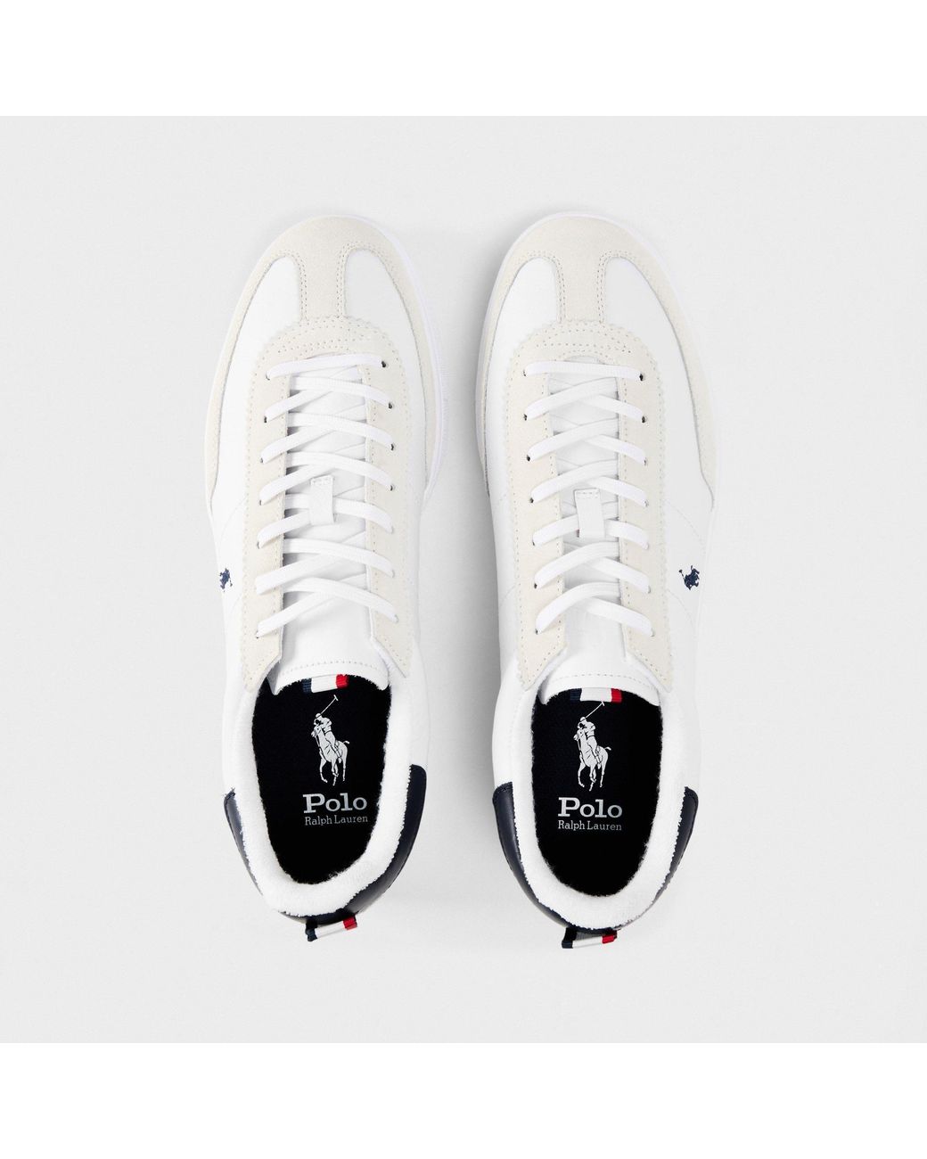 Polo Ralph Lauren White Low-Top Sneakers for men