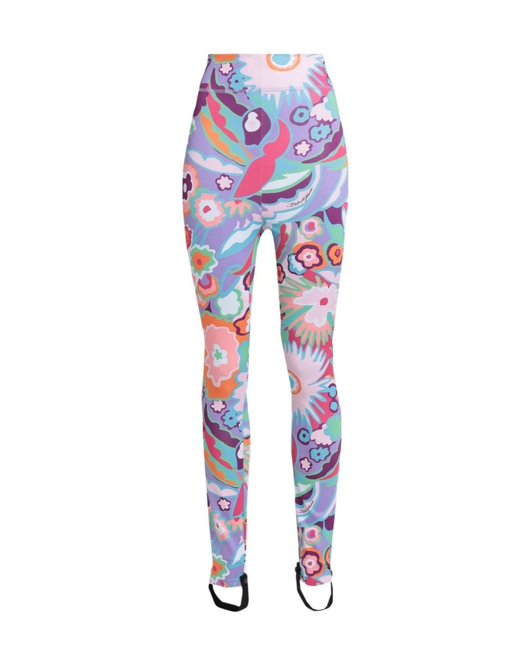 Dolce & Gabbana Blue Multi-Color Stretch Trousers