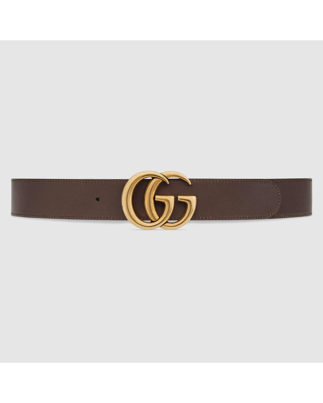 Gucci White Gg Marmont Reversible Belt for men