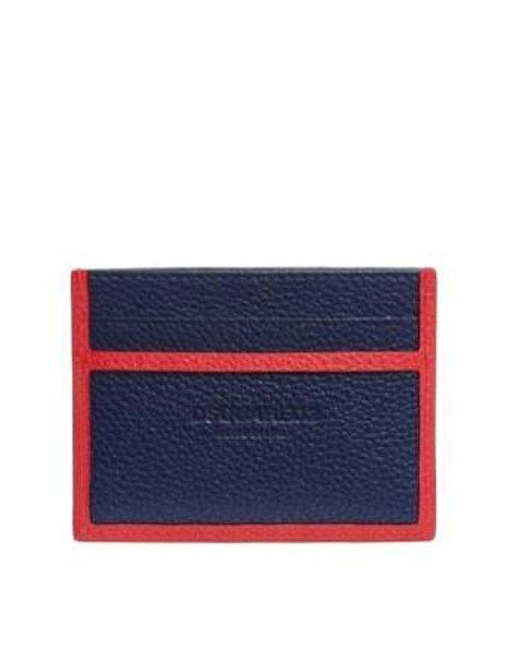 DSquared² Blue Logo-Print Card Holder for men