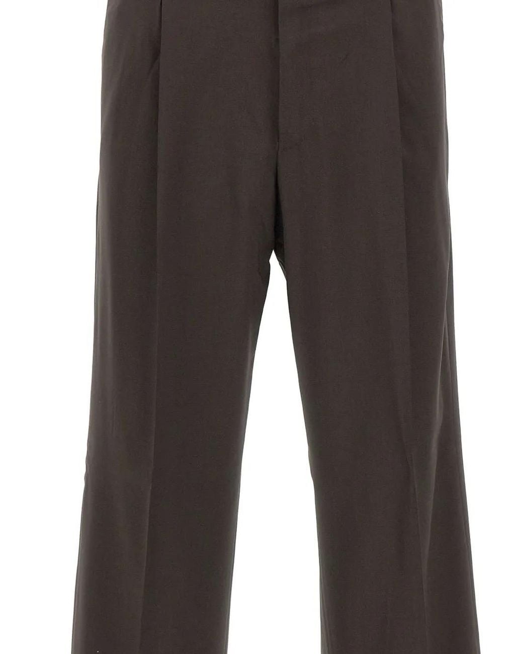Pt Pantaloni Gray Pt Torino Quindici Wide-Leg Pants for men