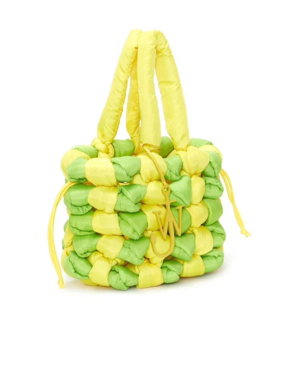 J.W. Anderson Yellow Woven Bucket Bag