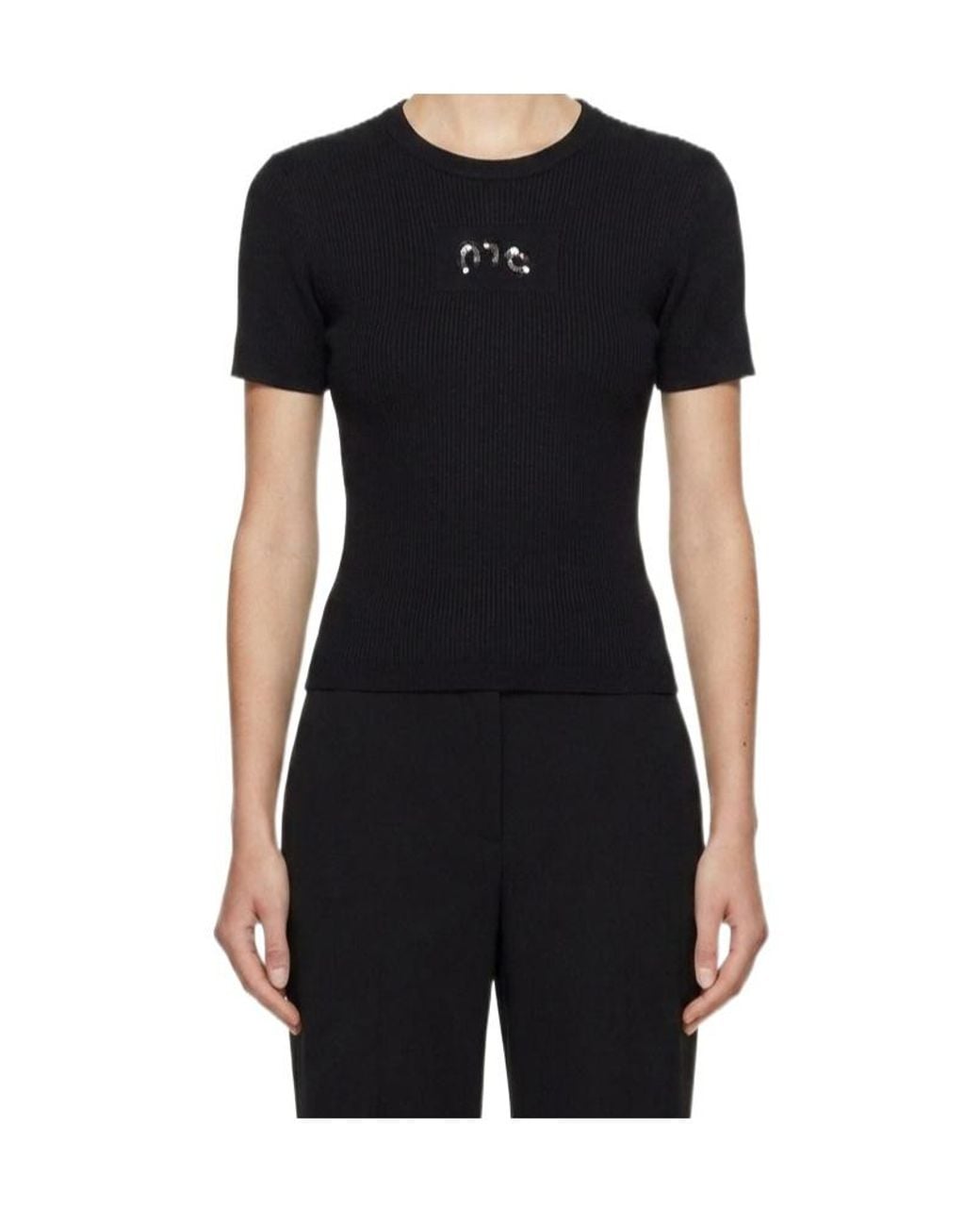 Marissa Chiara Black Short-Sleeved T-Shirt