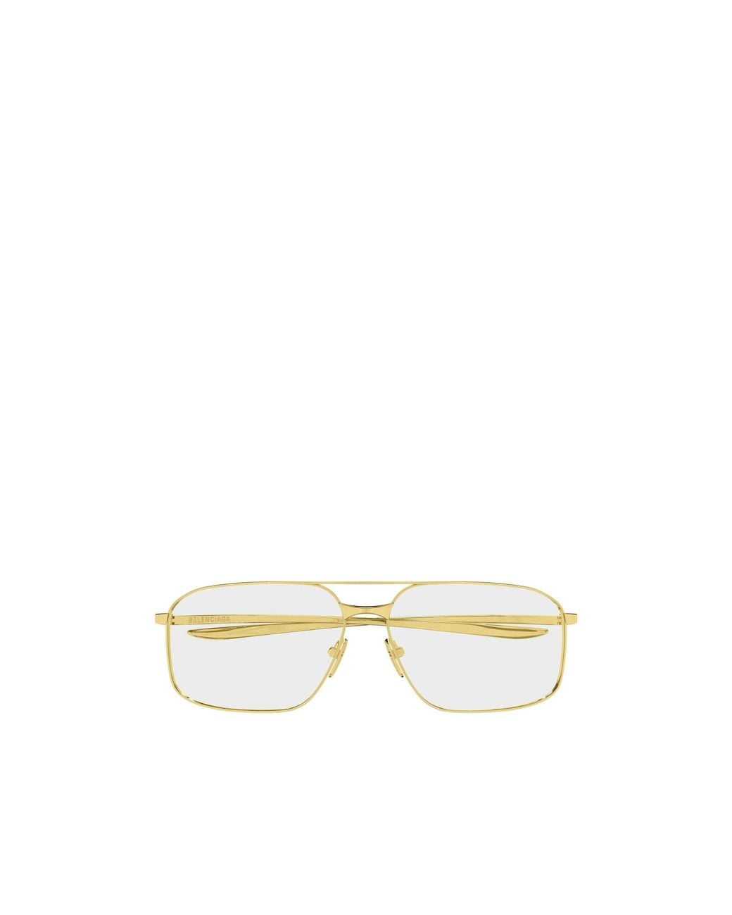 Balenciaga White Eyewear Pilot Frame Glasses for men