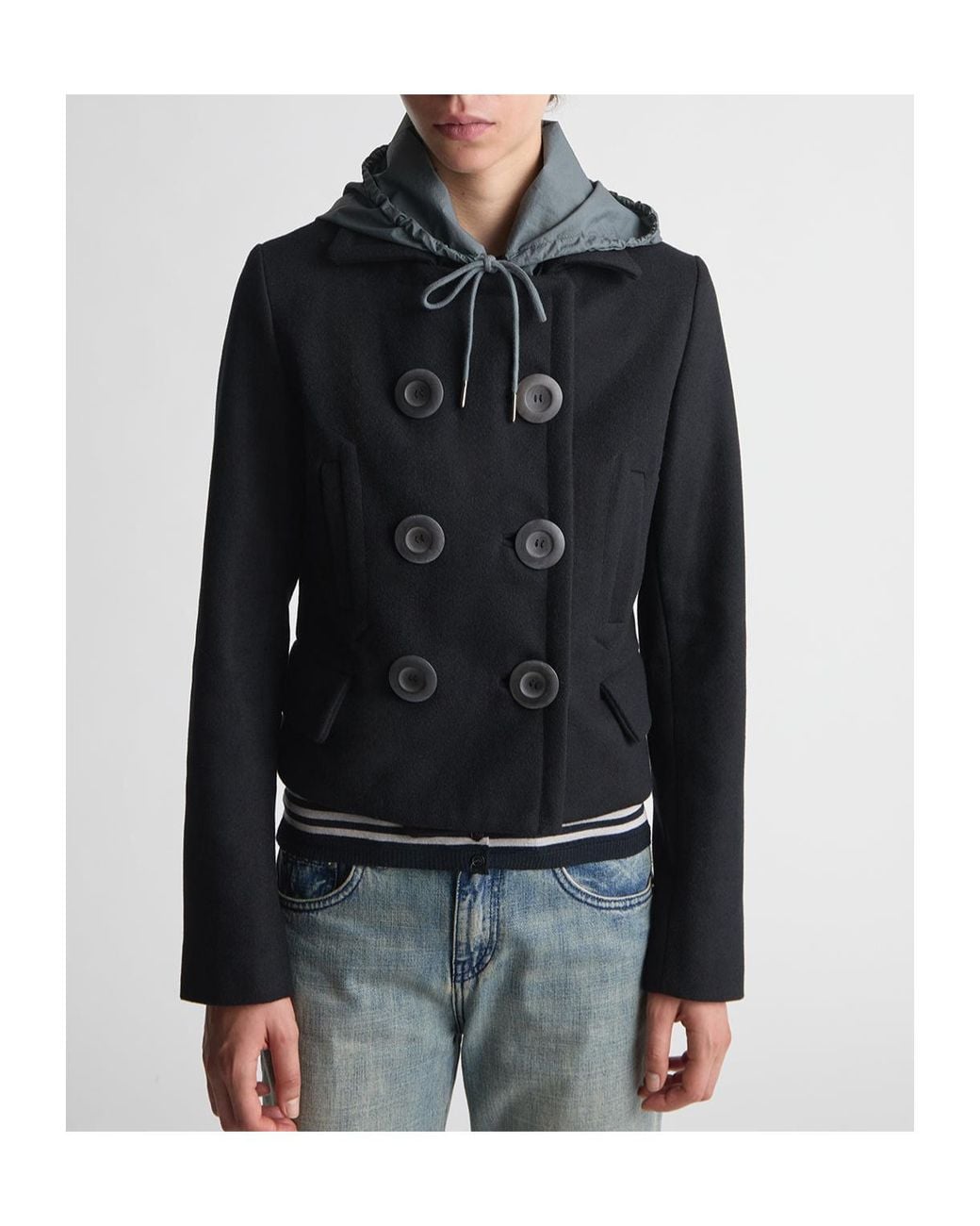 Paloma Wool Black Double-Breasted Coat