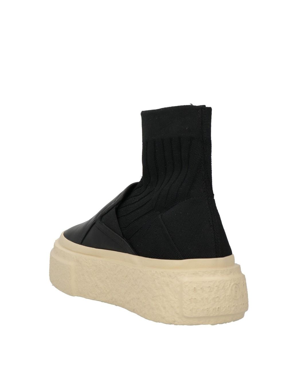 MM6 by Maison Margiela Black Thick-Soled Casual Shoes