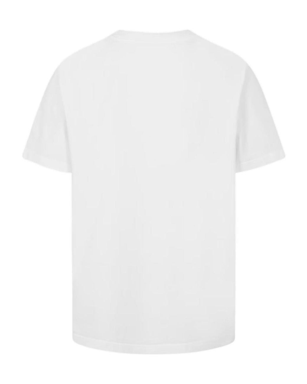 Casablanca White Logo Crew Neck T-Shirt for men