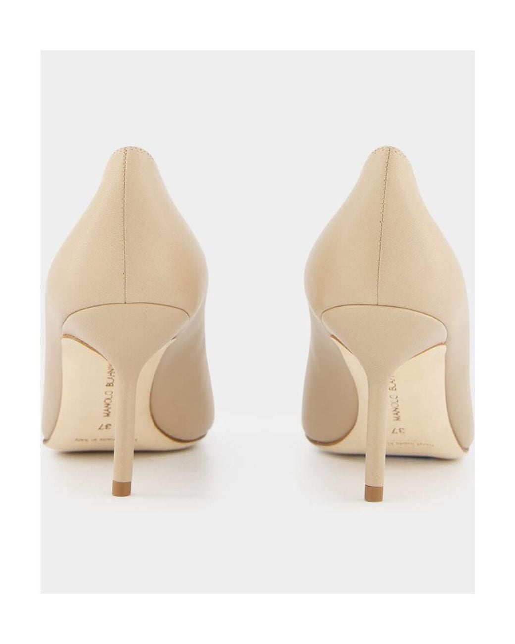 Manolo Blahnik Natural Tora Slip-On Pumps