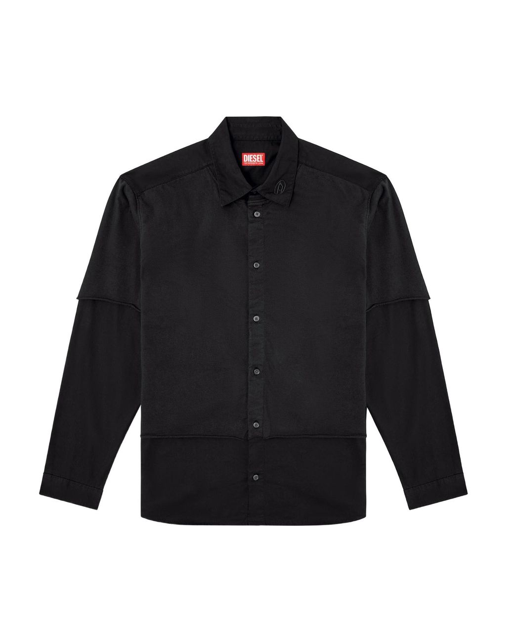 DIESEL Blue S-Gaston-O Layered Shirt for men