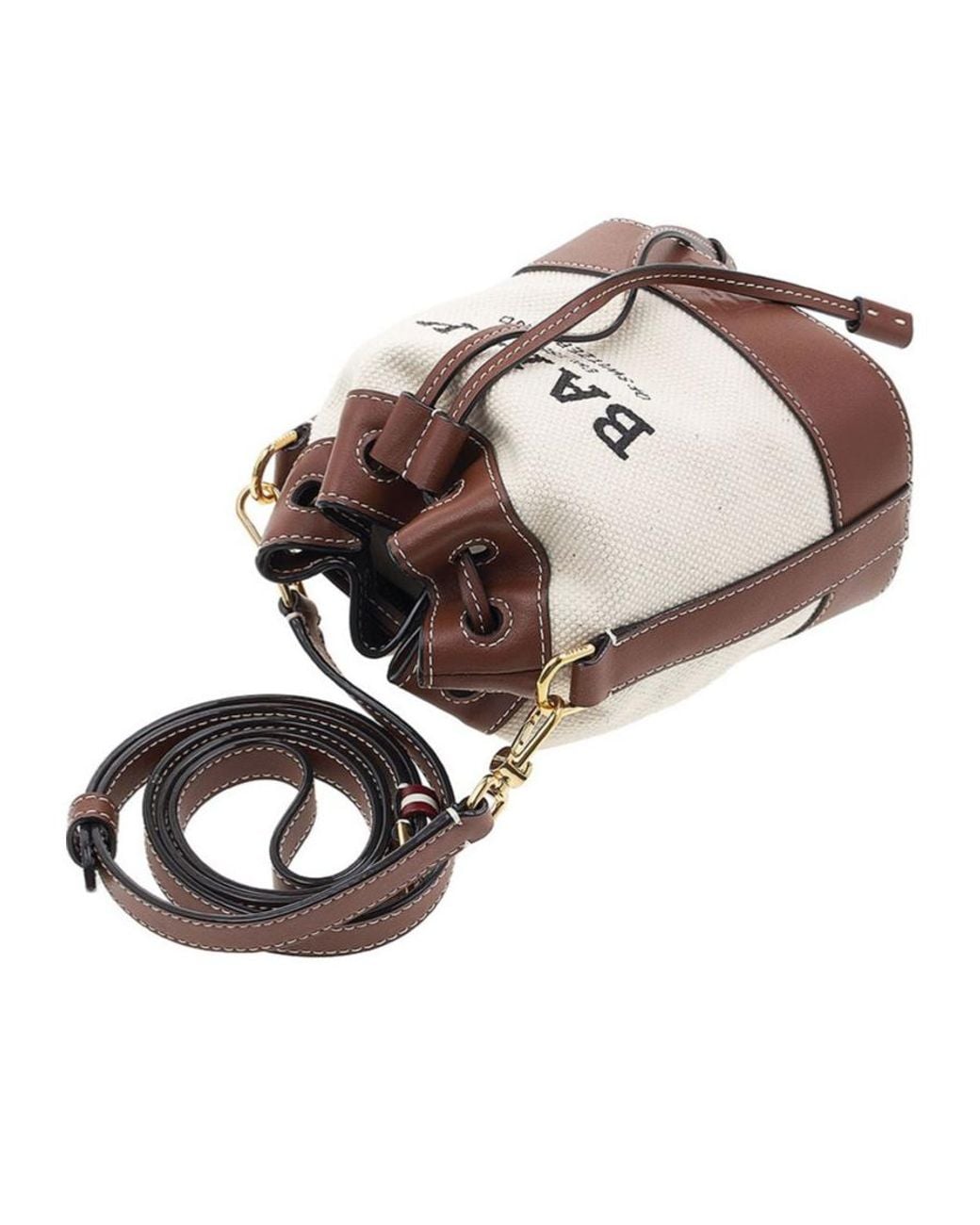 Bally Brown Logo Shoulder Bag