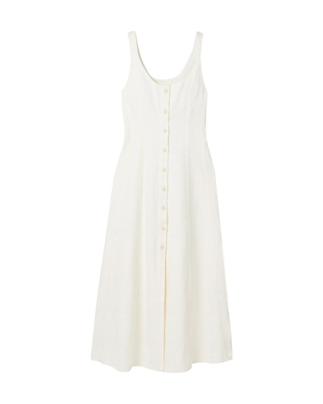 Citizens of Humanity White Sleeveless Dress