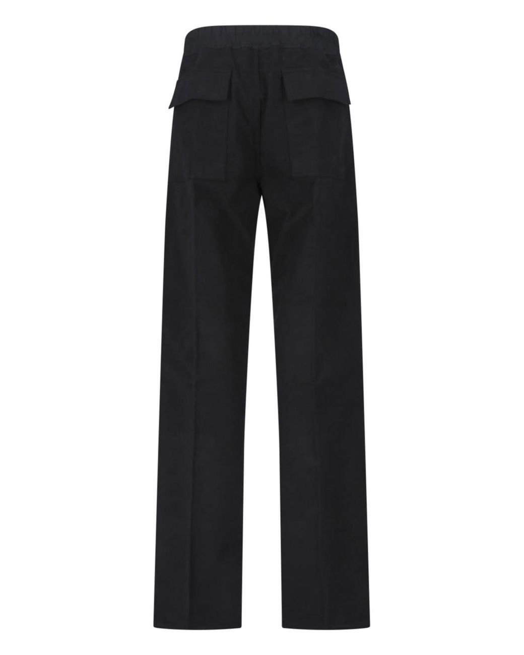 Rick Owens Black Wide-Leg Drawstring Pants for men
