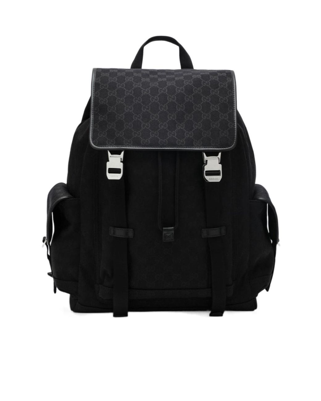 Gucci Black Gg Large Backpack for men