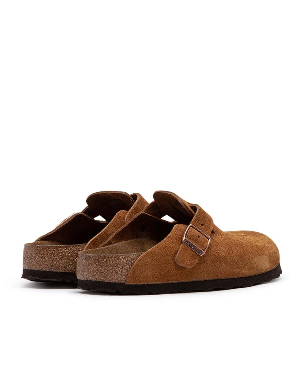 Birkenstock Brown Logo Slippers for men