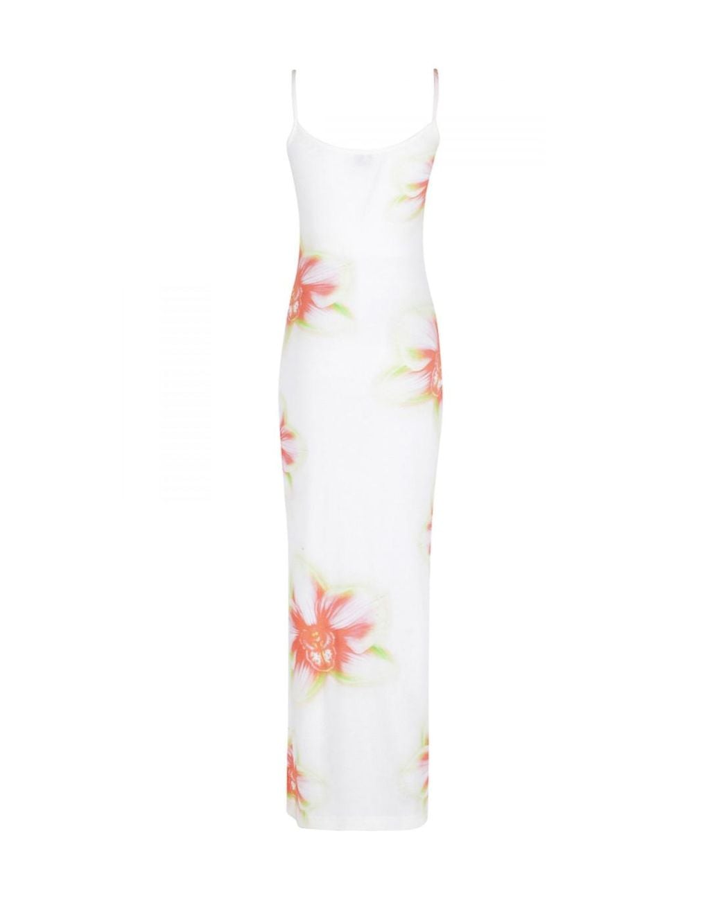 Casablanca White Printed Strappy Dress