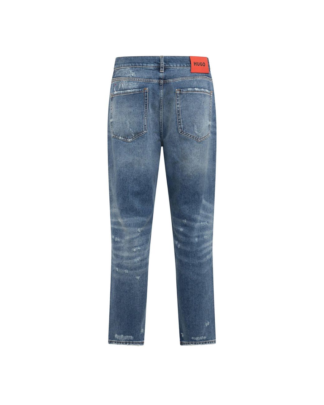 Boss Blue Vintagewashed Trousers for men