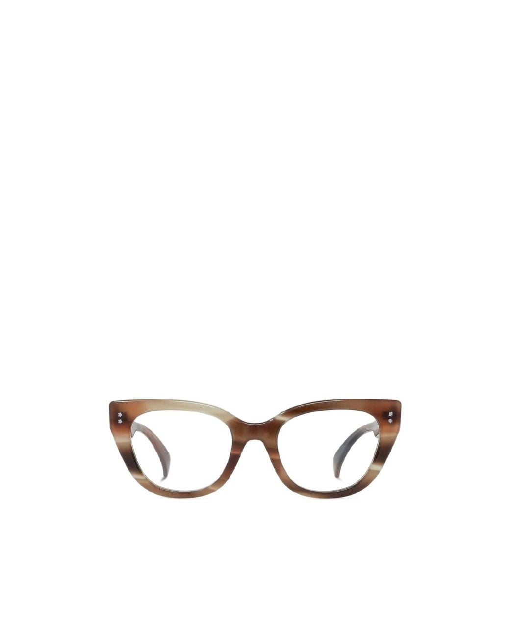 KENZO White Full-Rimmed Glasses (With Non-Prescription Lenses)