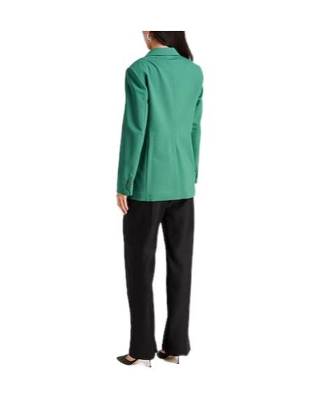 Max Mara Green Blazer Virgin Wool, Mohair Wool, Elastane