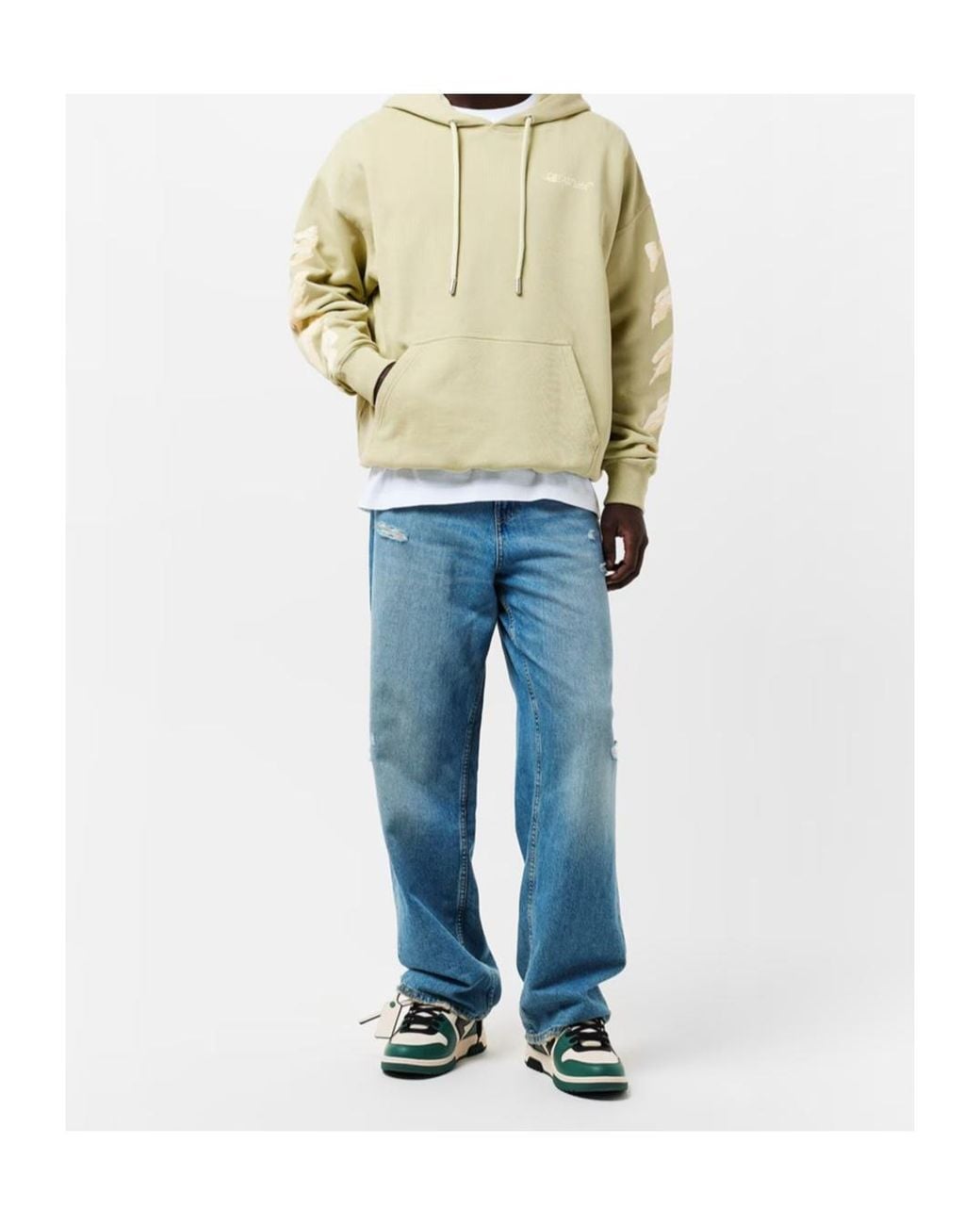 Off-White c/o Virgil Abloh Multicolor Ink Arrow Over-The-Head Hoodie for men