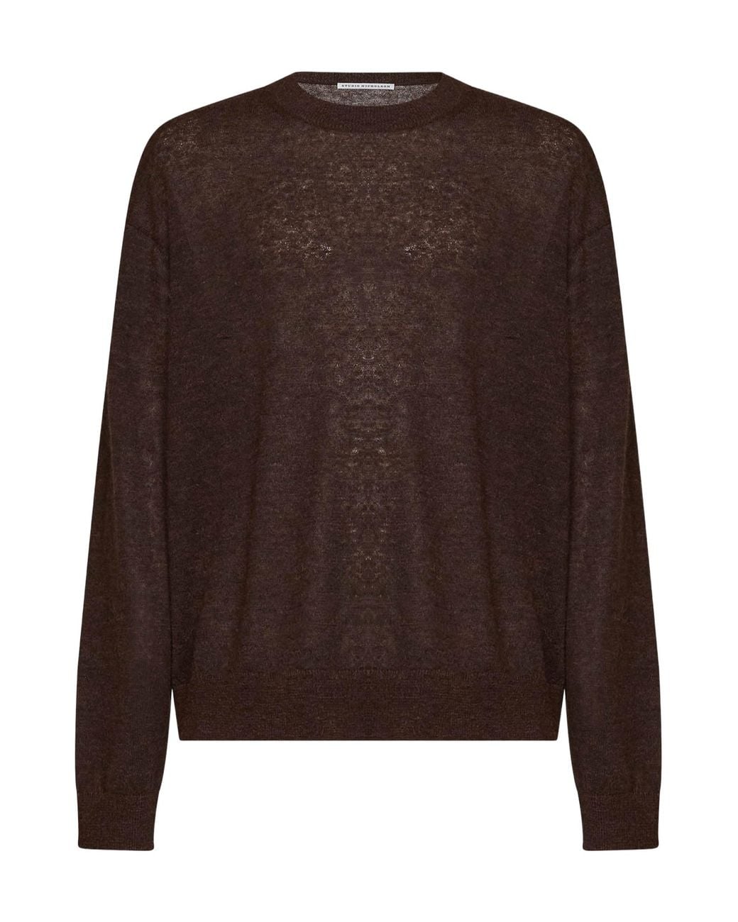 Studio Nicholson Brown Picco Crew-Neck Sweater for men