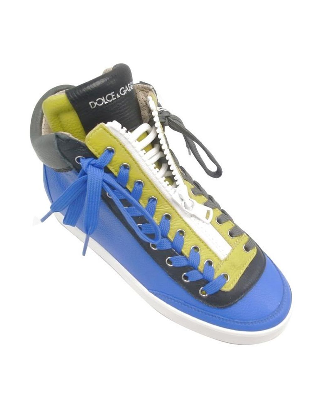 Dolce & Gabbana Blue Strap-Up Casual Sneakers for men