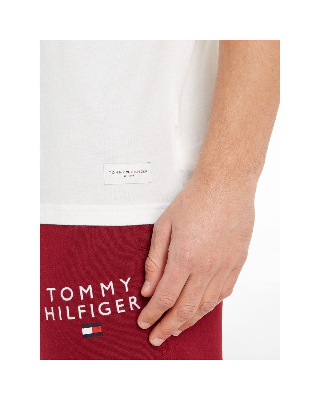 Tommy Hilfiger White Short Sleeve T-Shirt for men