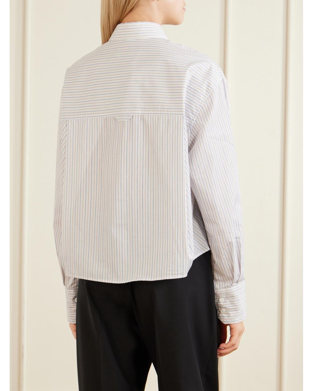 Maria McManus White Striped Organic Cotton Shirt