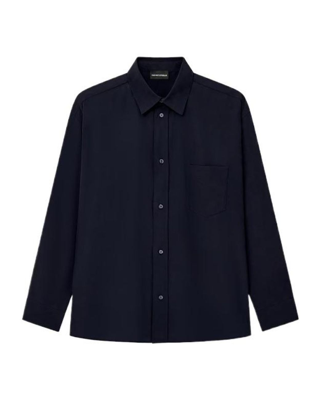 Emporio Armani Blue Regular Fit Pocket Shirt for men