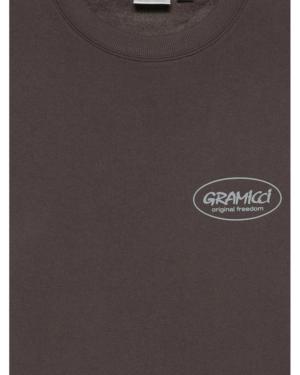 Gramicci Brown Logo-Print Crew-Neck Sweatshirt for men
